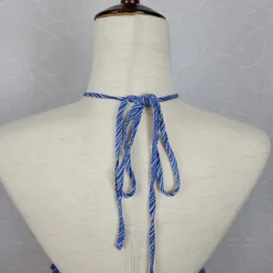 Lulus Womens‎ Downright Darling Dress Medium Blue Halter Open Back Mini Rodeo thumbnail 7