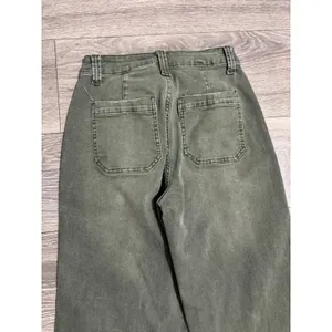 Womens High Rise Wide Leg Utility Pants 24x29 Faded‎ Olive Green Size M Gorpcore thumbnail 9