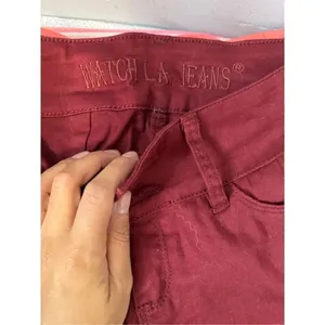 Burgundy skinny jeans Red Size 2 thumbnail 3