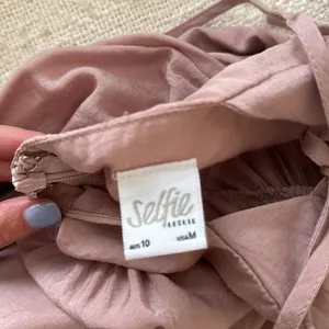 Selfie Leslie: ATHENA HIGH SPLIT MAXI DRESS MAUVE thumbnail 3
