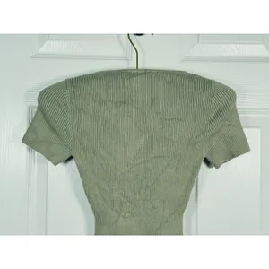 Abercrombie & Fitch Sweetheart Corset Bodysuit Size XS Sage Green Romantic Sexy thumbnail 6