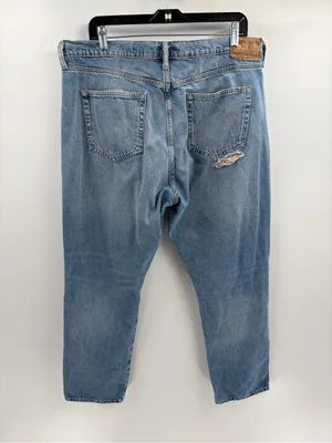 Polo by Ralph Lauren women’s patchwork distress denim slim boyfriend jeans sz 32 thumbnail 9