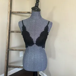 Free People NWT You're So Great Underwire Bra in Black thumbnail 10