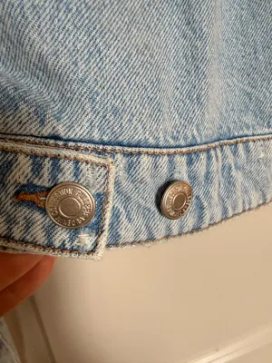 Pull&Bear Light Blue Cropped Denim Jacket Size XS thumbnail 4