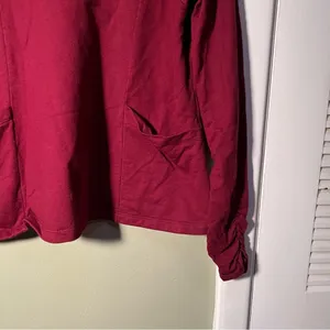 Flutter Squeak‎ Women's Size Medium Thick Knit Top Sweatshirt Cherry Red Pockets thumbnail 5