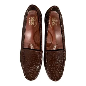 SAS Tripad Simplify Brown Patent Crocodile Embossed Leather Loafers Women's 7.5‎ thumbnail 5