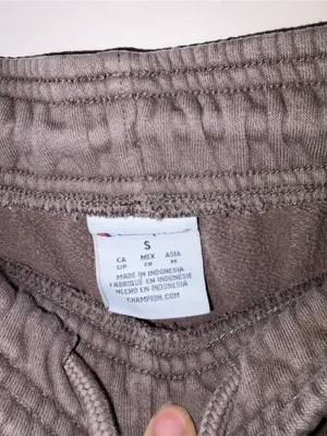 Champion  Charcoal Gray/brown Logo Sweatpants thumbnail 5