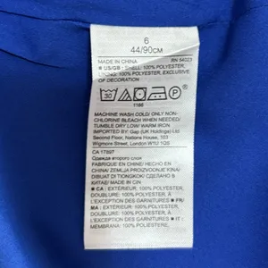 Banana Republic Fit & Flare Dress Royal Blue Ladder Stitch Trim Career Party 6 thumbnail 8