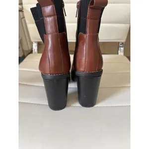 BCBGeneration Prali Brown Block Heel Sock Ankle Boots Lug Sole Size 9.5 GN219821 thumbnail 3