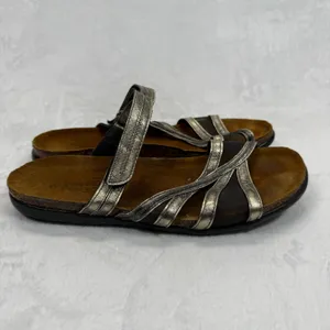 Naot Yarrow Sandals Metallic‎ Leather Comfort Adjustable Strap Size 40 thumbnail 2