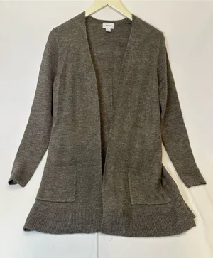 Old Navy Open-Front Cardigan - Gray Brown thumbnail 1