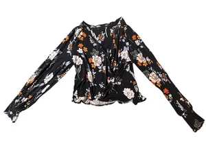 free people top Large Floral  V Neck thumbnail 1