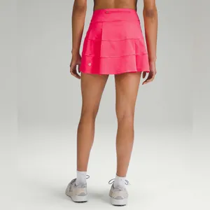 Lululemon Pace Rival Mid-Rise Skirt *Long Lip Gloss Pink Size 0 Tennis Golf thumbnail 2