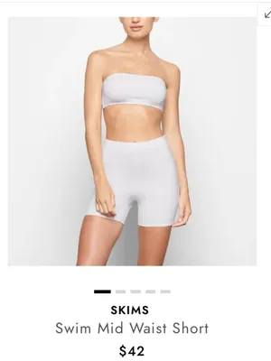 NWT SKIMS Swim Mid Waist Short sz M thumbnail 6