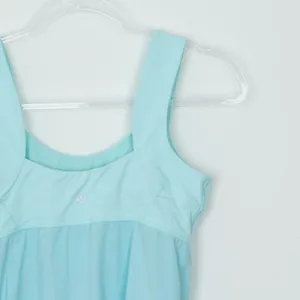 Lululemon Womens Run: Ta Ta Topper Tank Top Size‎ 6 Aquamarine Running Workout thumbnail 6