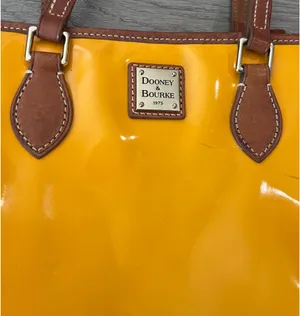 Dooney & Bourke Inc. Venus Richmond Shopper in Yellow patent leather tote bag thumbnail 9