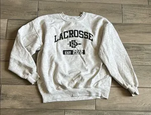 Gildan Gray Crewneck Sweater San Diego Lacrosse thumbnail 1