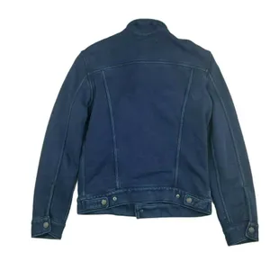 Levi’s Original Trucker Jacket Women’s Small Dark Wash Denim Button Front Stretc thumbnail 8
