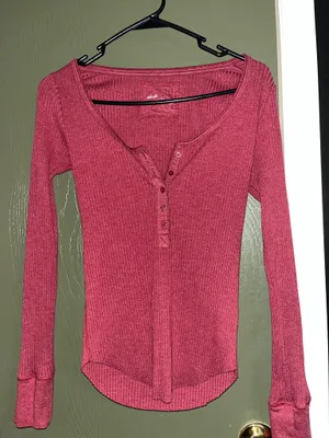 Ribbed Aerie Top Long Sleeve thumbnail 1