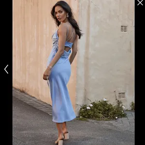 Soft Petal Midi Dress w Cowl Neck & Crossover Back thumbnail 3