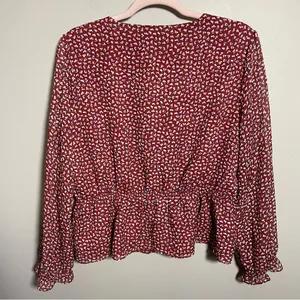 Madewell retro ditsy floral blouse boho button front long sleeve top thumbnail 9