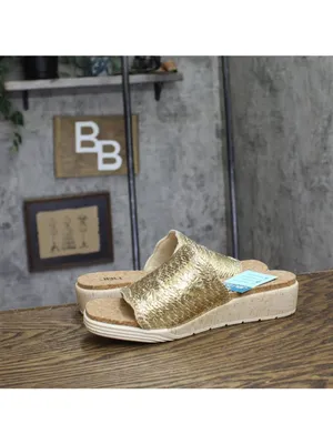 NWT JBU By Jambu Casual Fashion Slip On Wedge Sandal Cream / Champagne Brown 9M thumbnail 8