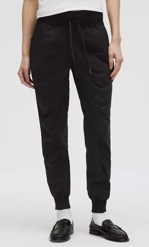 NWT Lululemon Dance Studio Mid-Rise Black Jogger Full Length size 8 Authentic thumbnail 1