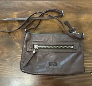 Fossil dawson leather crossbody thumbnail 1