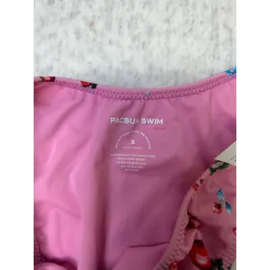 PacSun Eco Pink‎ Fruit Print V-Front High Cut Bikini Bottom Small NWT thumbnail 5