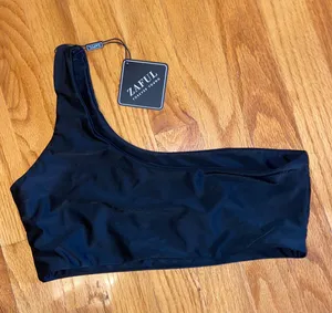 Zaful One Shoulder Bikini Top thumbnail 1