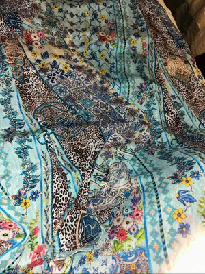 Rhea embellished resort-wear kaftan maxi dress Size S/M. thumbnail 2