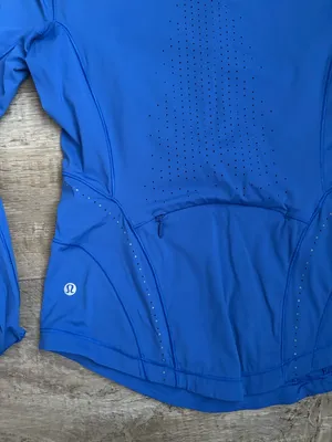 Lululemon Flash Forward Half Zip Cerulean Blue Sz 2 thumbnail 8