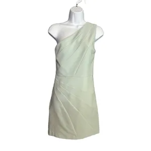 Michael Costello Blue One Shoulder Mini Dress SMALL Bodycon Cocktail $188 NEW thumbnail 4
