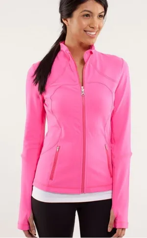 Lululemon Forme Jacket full zip Pinkelicious womens size 4 thumbnail 1