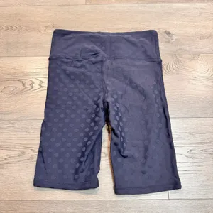 Mono B Women's Activewear Biker Shorts Blue Polka Dot High Waist Size‎ Small S thumbnail 2