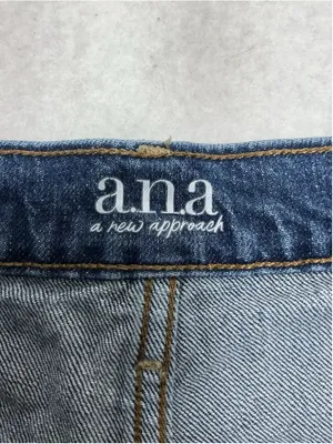 Womans Excellent Ana Blue Jeans Straight High Rise Size 14 Waist 33 Inch thumbnail 4