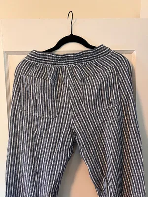 Old Navy Linen Striped Pants thumbnail 3