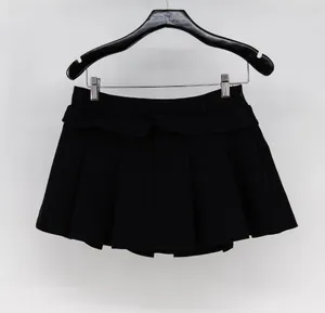 Oh Poly Women's School Girl Pleated Mini Skirt Black 4 thumbnail 1