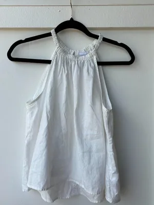 GAP white linen halter top thumbnail 2