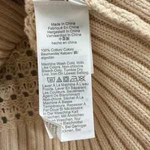 J.Crew Pointelle Crewneck Sweater Women‎ Small Fisherman Knit Dusty Ivory Cotton thumbnail 6