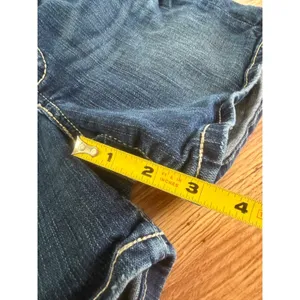 BKE Drew Denim Shorts Dark Wash Contrast Stitch Size 25‎ Americana Summer thumbnail 8