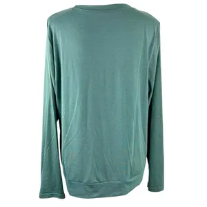 Boutique Green "Social Distancing" Graphic Long Sleeve Top NWOT Women’s XL thumbnail 3