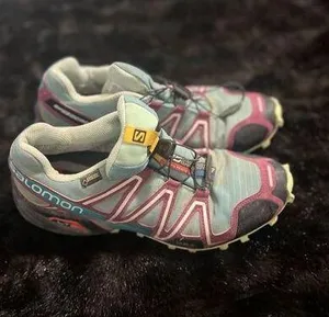 Salomon Speedcross 3 Gtx Women 10 Us Trail Blue/Purple Running Trainers thumbnail 1