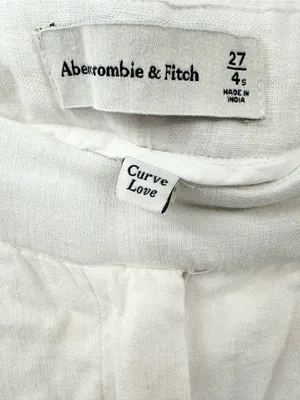 Abercrombie & Fitch Women's Sloane Wide Leg Linen Blend Pants Size 4 Short thumbnail 4