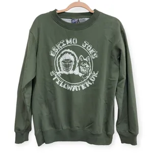 Eskimo Joe's Stillwater Oklahoma Sweatshirt Women's M Green Joe & Buffy Graphic thumbnail 1