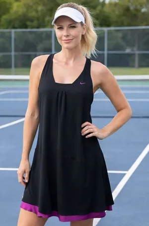 Nike Serena Williams Athletic Dress Tennis Pickleball Golf Built in Bra‎ S/M thumbnail 1