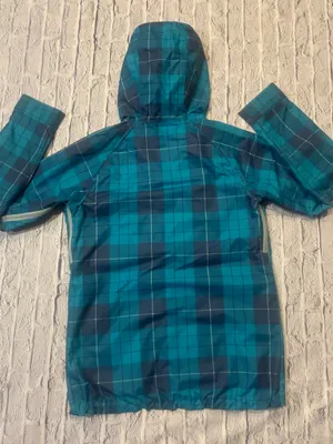 Burton Teal and Navy Plaid Shell‎ Jacket thumbnail 13