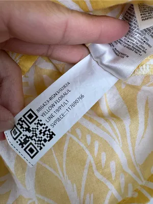 Old Navy Crinkle Gauze Ruffle Waist Mini Skort Size Large Yellow Floral thumbnail 7