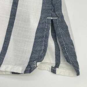Fresh Produce Women Button Down Top Size XL Striped Cotton Coastal Beachy Preppy thumbnail 8