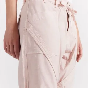Current/Elliott The Beverly Cropped Tapered Zippered Pants Crystal Pink Size 24‎ thumbnail 5